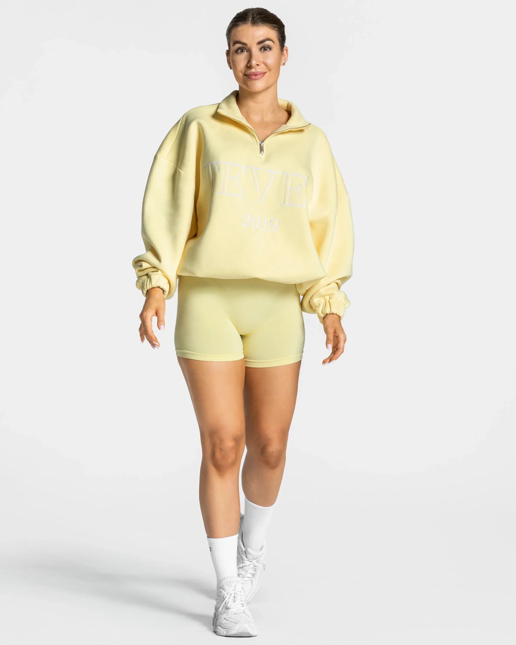 Femme Half Zip Sweater "Gelb" – Image 4