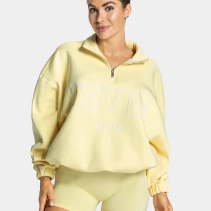 Femme Half Zip Sweater "Gelb"