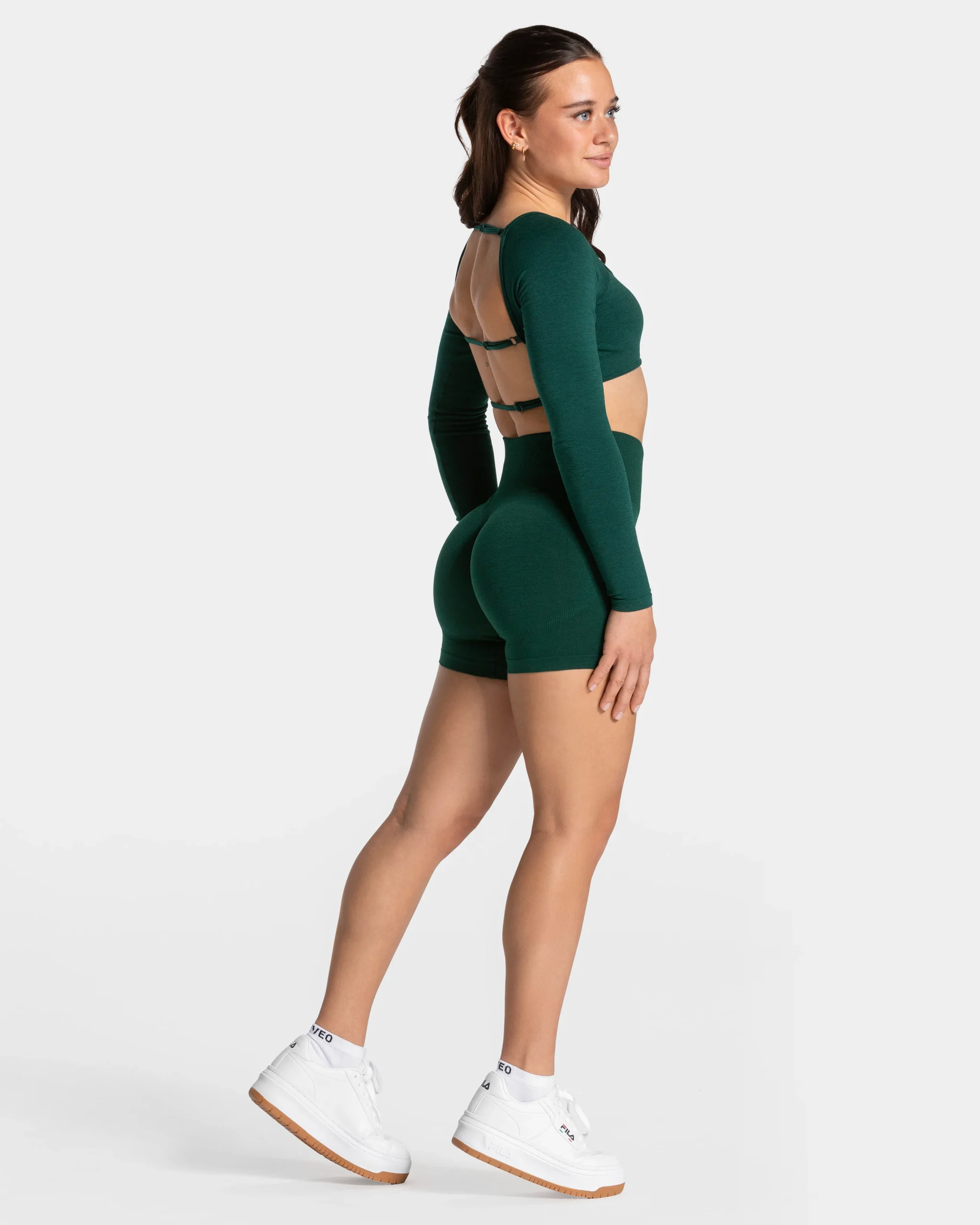 Femme Backless Longsleeve "Dunkelgrün" – Image 6