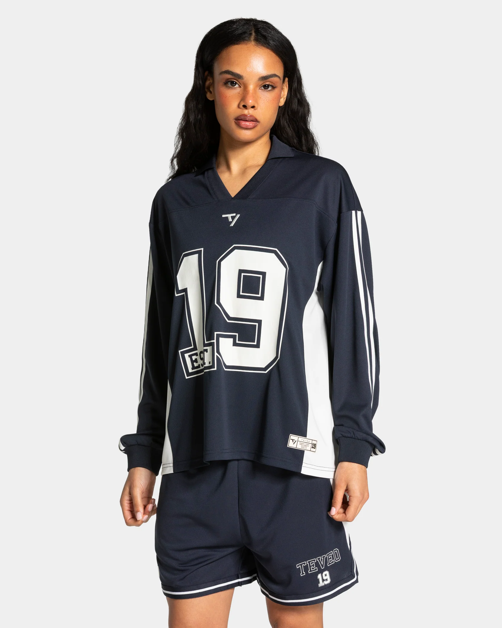 Football Polo Longsleeve "Midnight"