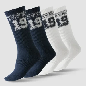 Football Socken "Midnight/Off White"