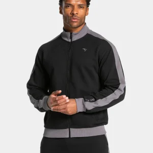 Football Zip Jacke "Schwarz"