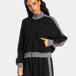 Football Zip Jacke Women "Schwarz"