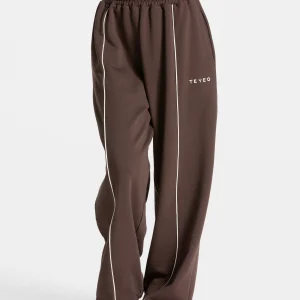 Contrastline Wide Leg Jogger "Espresso"