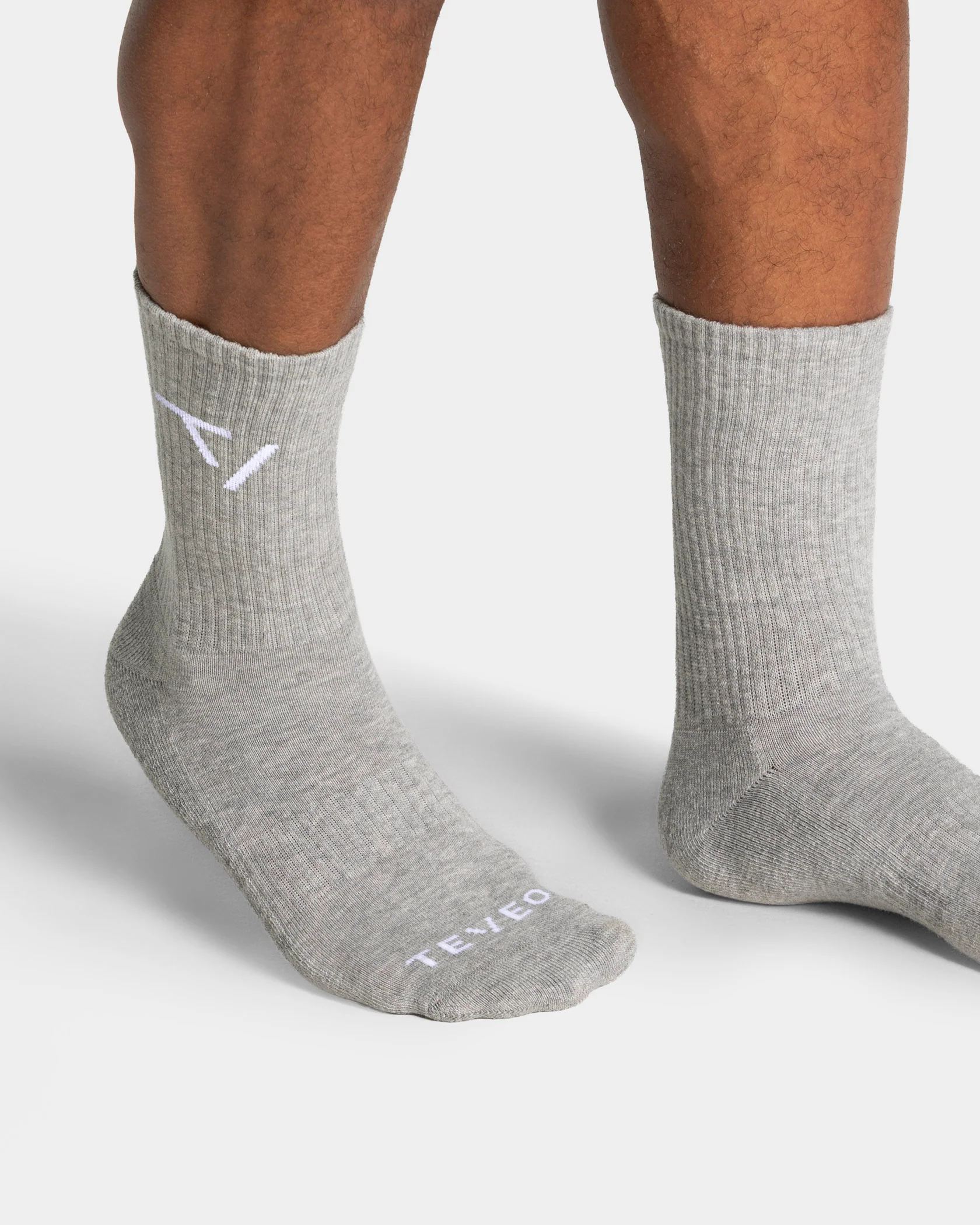 Knit Socken "Grau Meliert" – Image 4