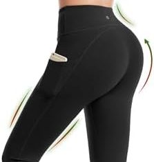 Leggings Femme Taille Haute Sculptants avec Poches – Idéal pour Yoga, Fitness, Running – Cambivo