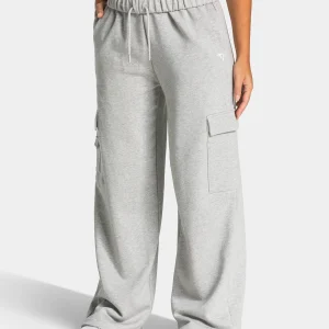 Lift Wide Leg Cargo Jogger Women "Hellgrau Meliert"