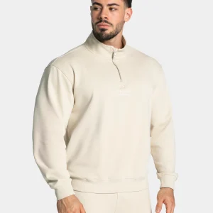 Lifting Journey Half Zip Sweater "Cream"