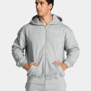 Lifting Journey Zip Hoodie "Hellgrau Meliert"