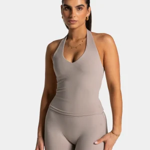Luxmotion Neckholder Top "Stone"