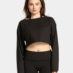 Mellow Cropped Longsleeve "Schwarz"