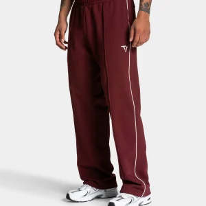 Contrastline Straight Leg Jogger "Weinrot"