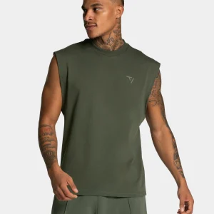 Contrastline Oversized Tank "Khaki"