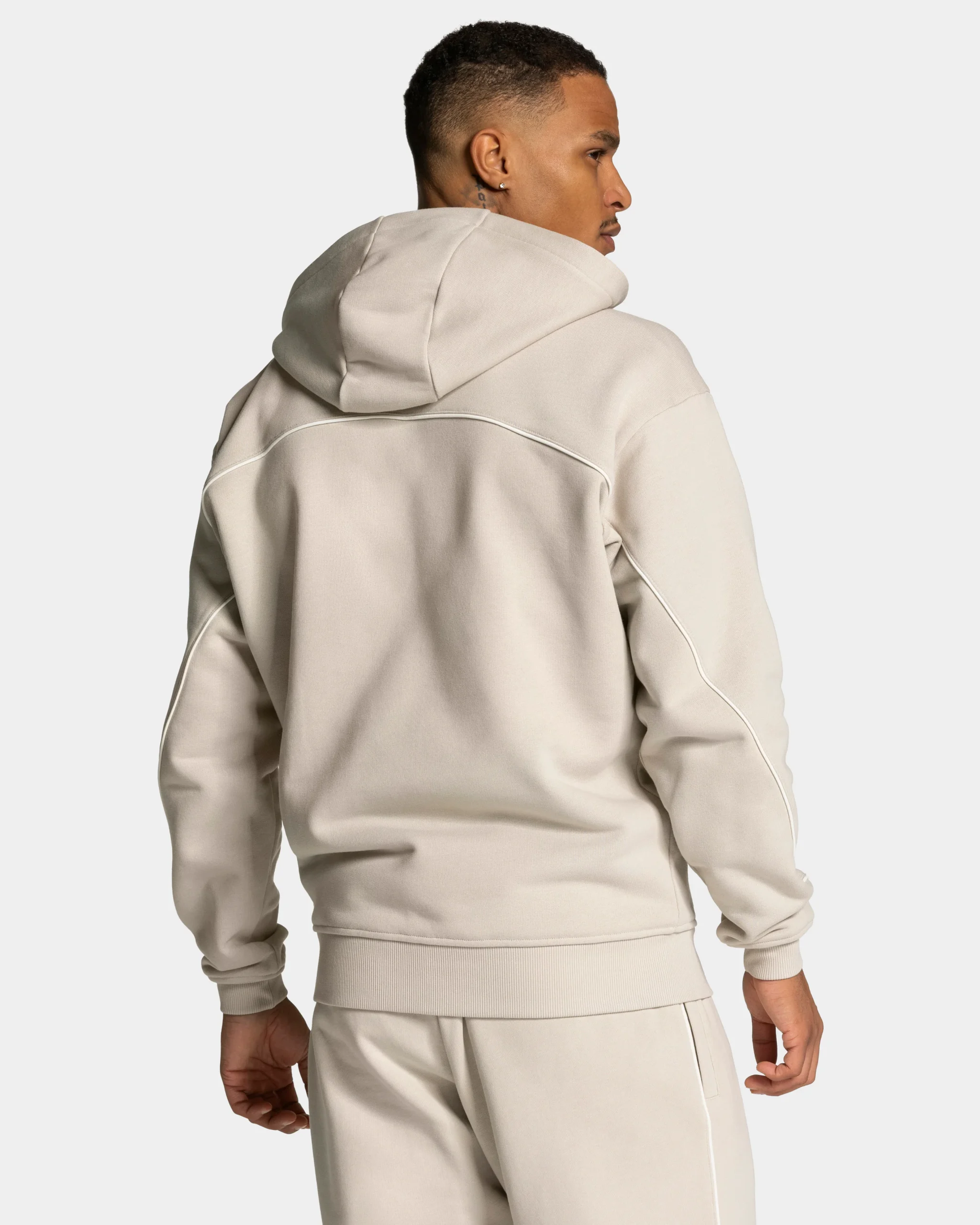 Contrastline Zip Jacke "Cream" – Image 3