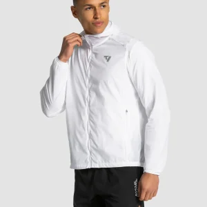 RUN Lightweight Zip Jacke "Weiß"