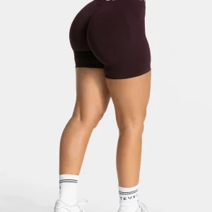 Signature Covert Scrunch Shorts "Merlot"