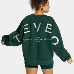 Signature Oversized Sweater "Dunkelgrün"