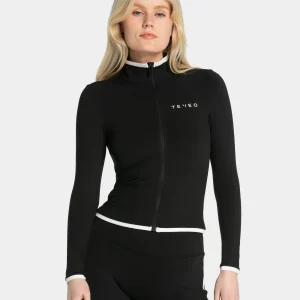 Soft Shaping Zip Jacke "Schwarz"