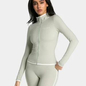 Soft Shaping Zip Jacke "Pistachio"