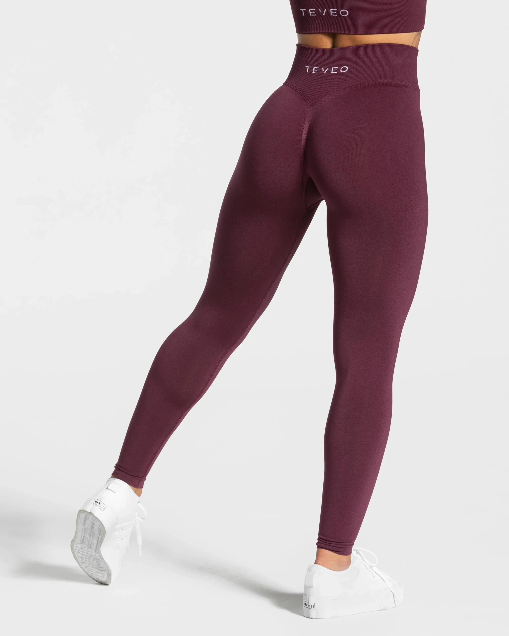 Statement Scrunch Leggings "Pflaume" – Image 3