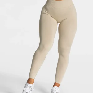 Statement Scrunch Leggings "Sand"
