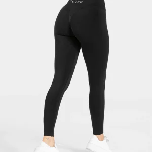 Statement Scrunch Leggings "Schwarz"