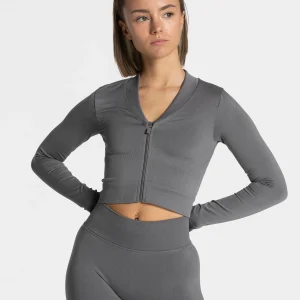 Statement Zip Jacke "Graphit"