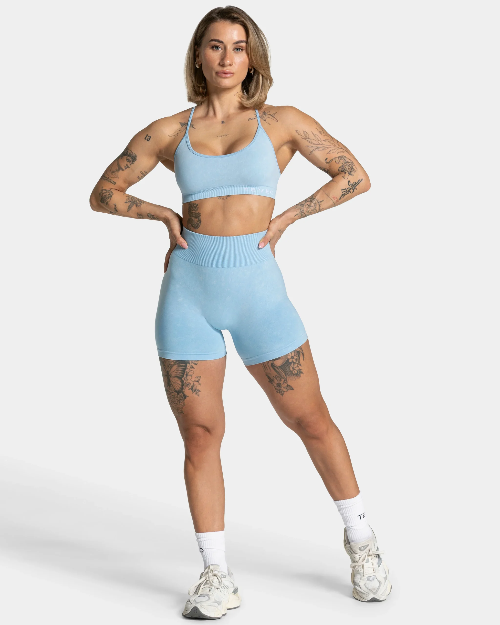 Acid Covert Scrunch Shorts "Babyblau" – Image 4