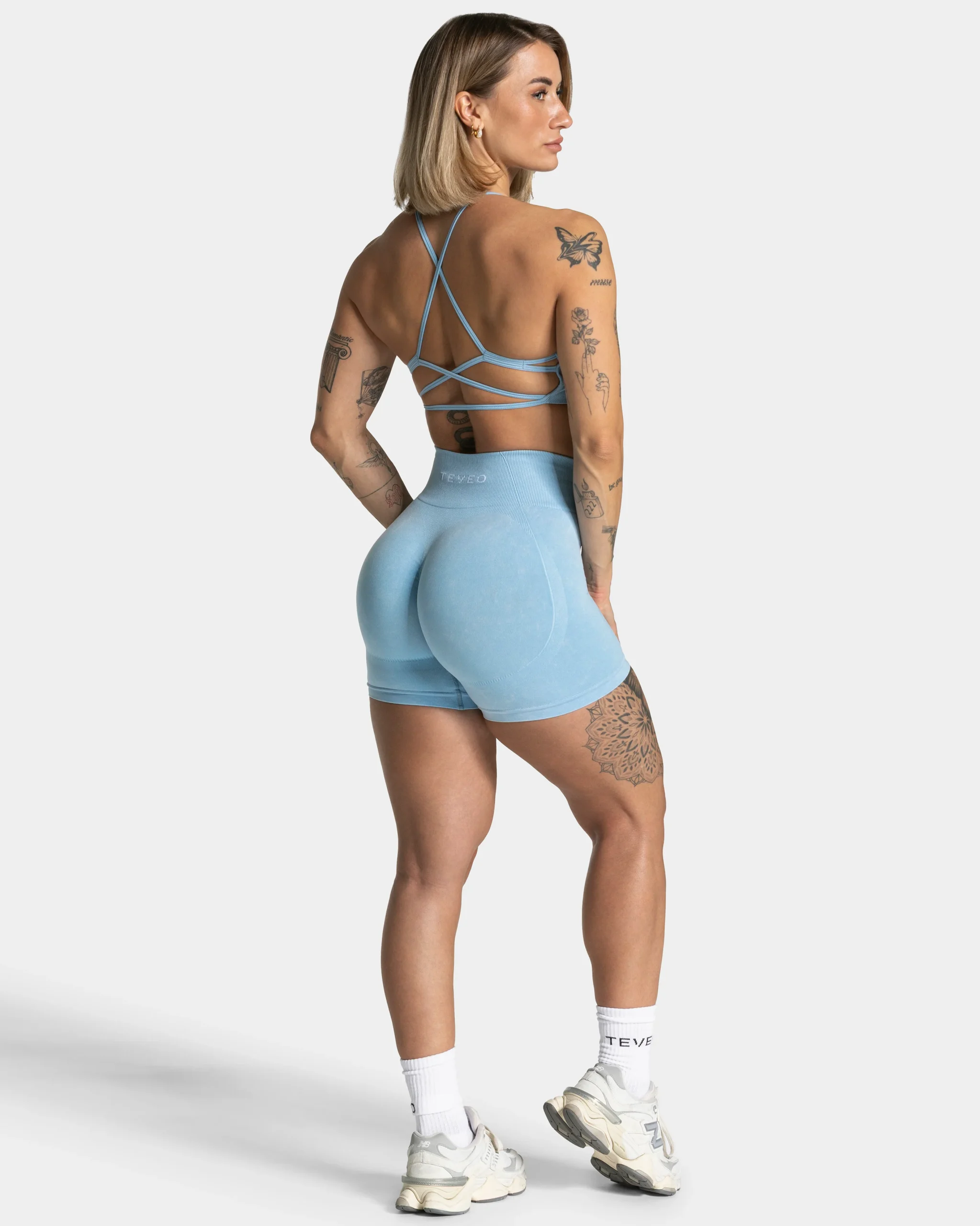 Acid Covert Scrunch Shorts "Babyblau" – Image 6