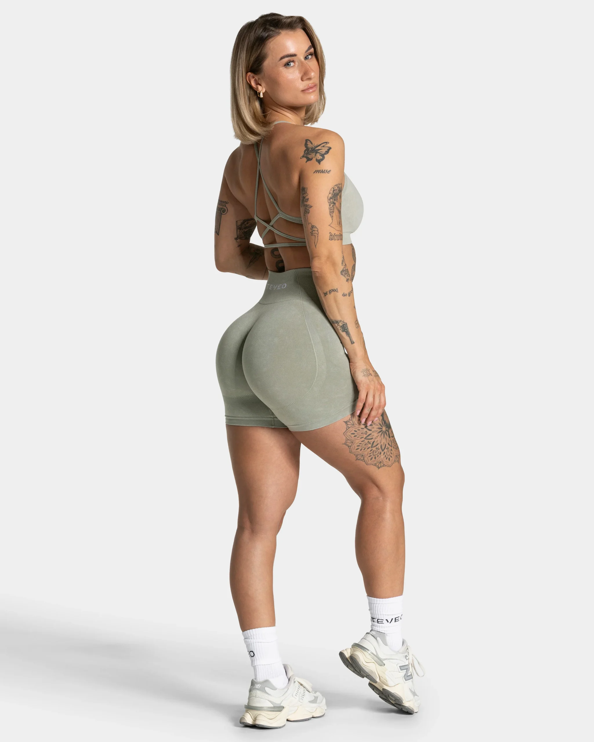 Acid Covert Scrunch Shorts "Salbei" – Image 6