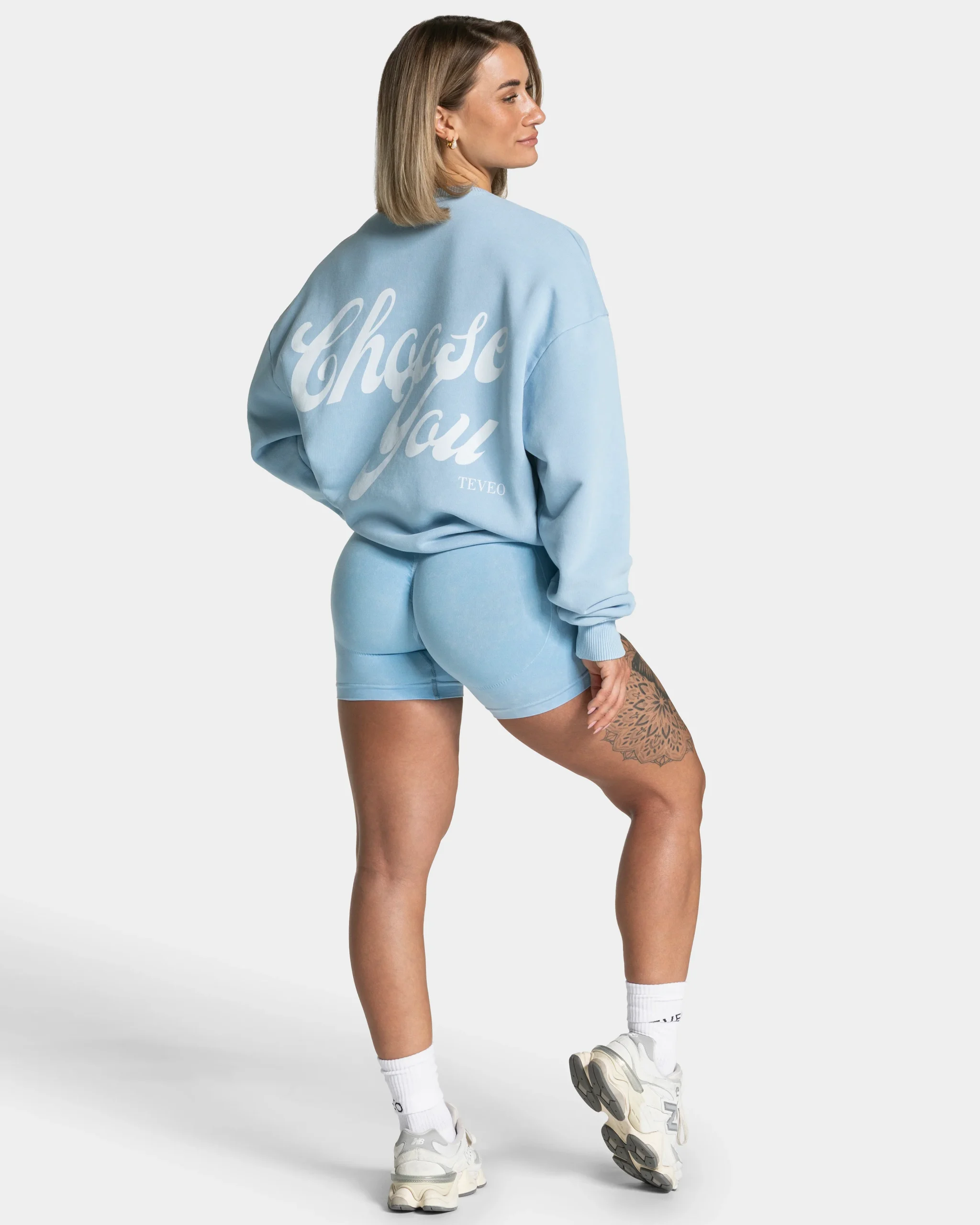 Acid Oversized Sweater "Babyblau" – Image 6