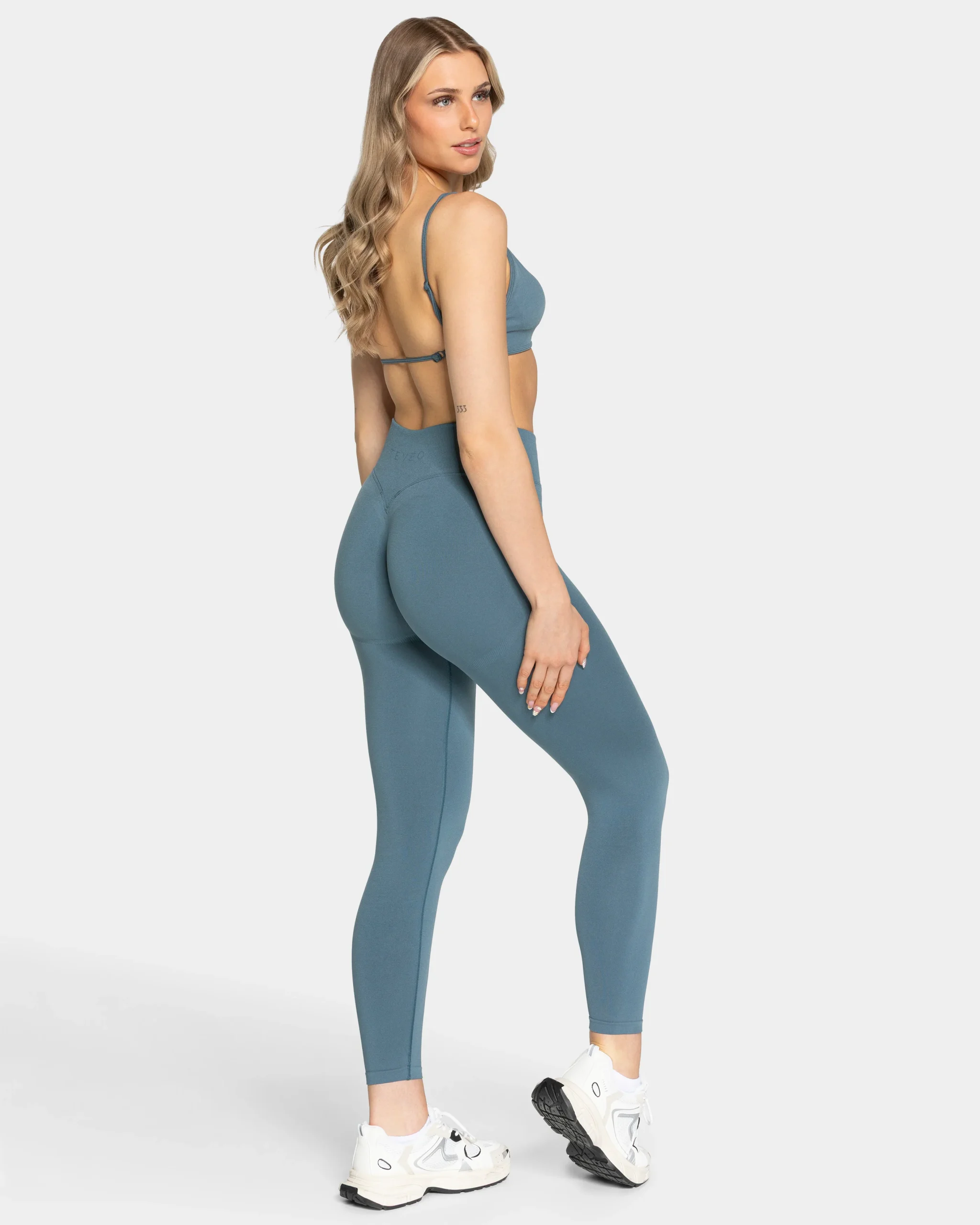 Femme Sculpt Scrunch Leggings "Teal" – Image 6