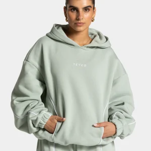 Contrastline Hooded Sweater "Pistachio"