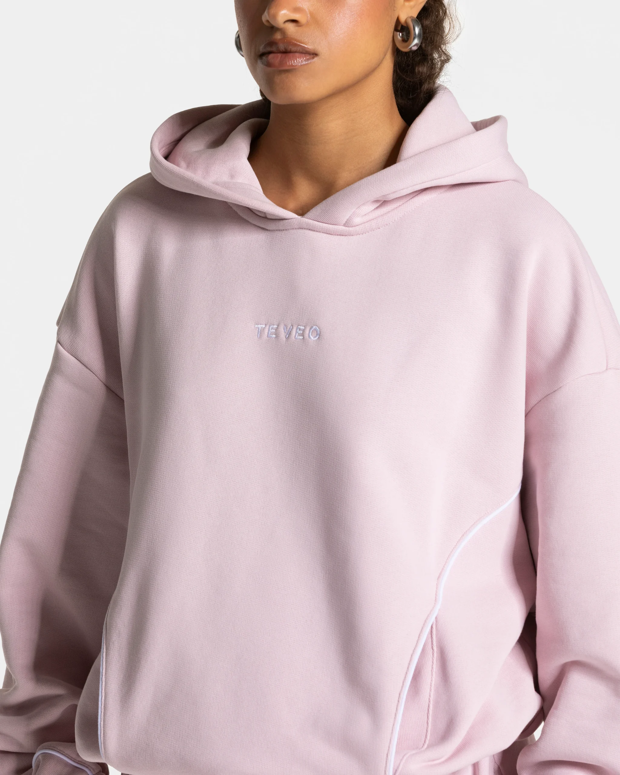 Contrastline Hooded Sweater "Rosa" – Image 5