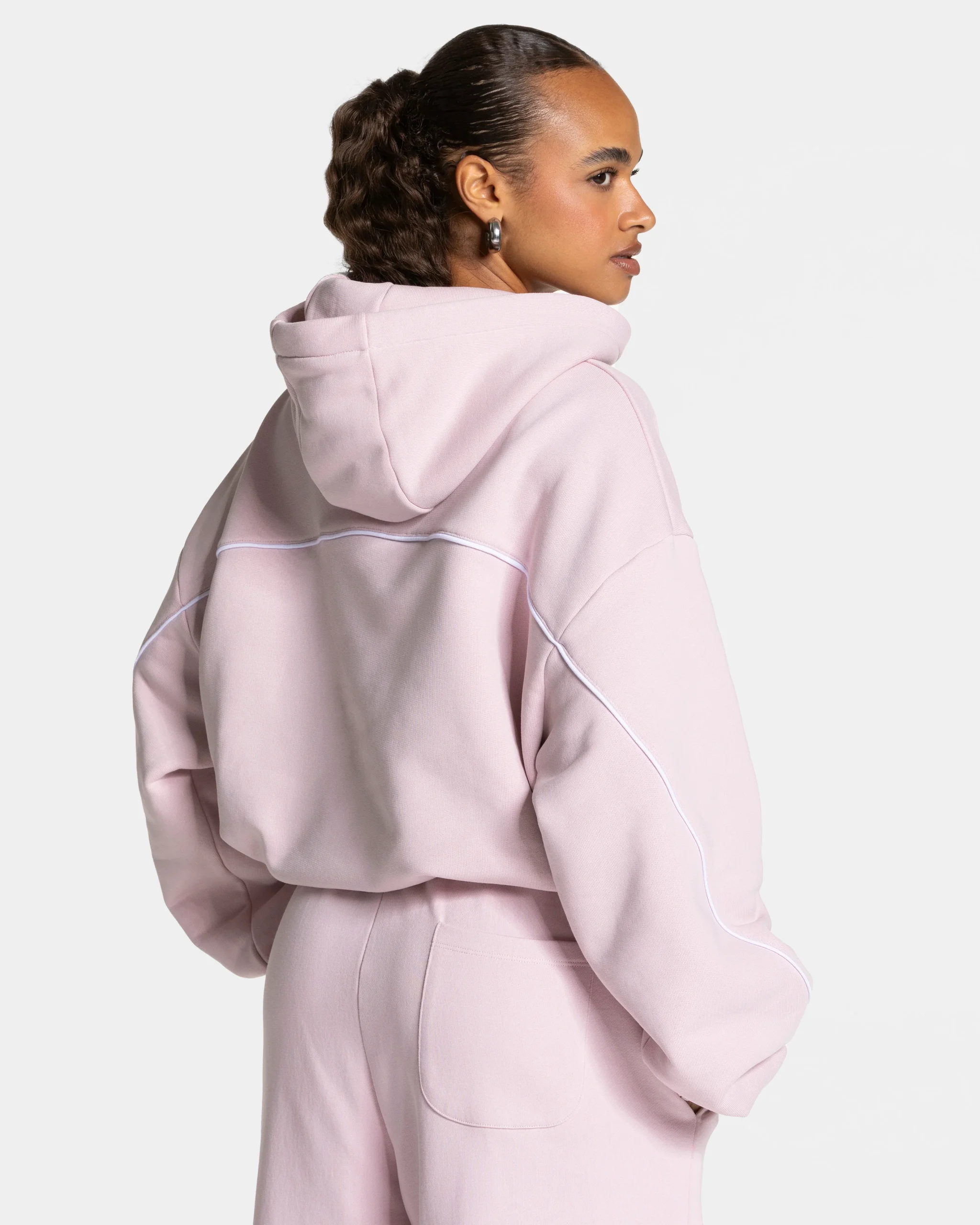 Contrastline Hooded Sweater "Rosa" – Image 3