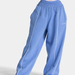 Contrastline Wide Leg Jogger "Azure"