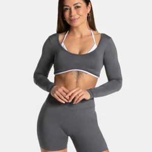 Contrastline Longsleeve "Graphit"