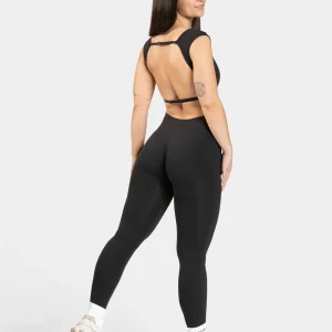 Femme Backless Jumpsuit "Schwarz"