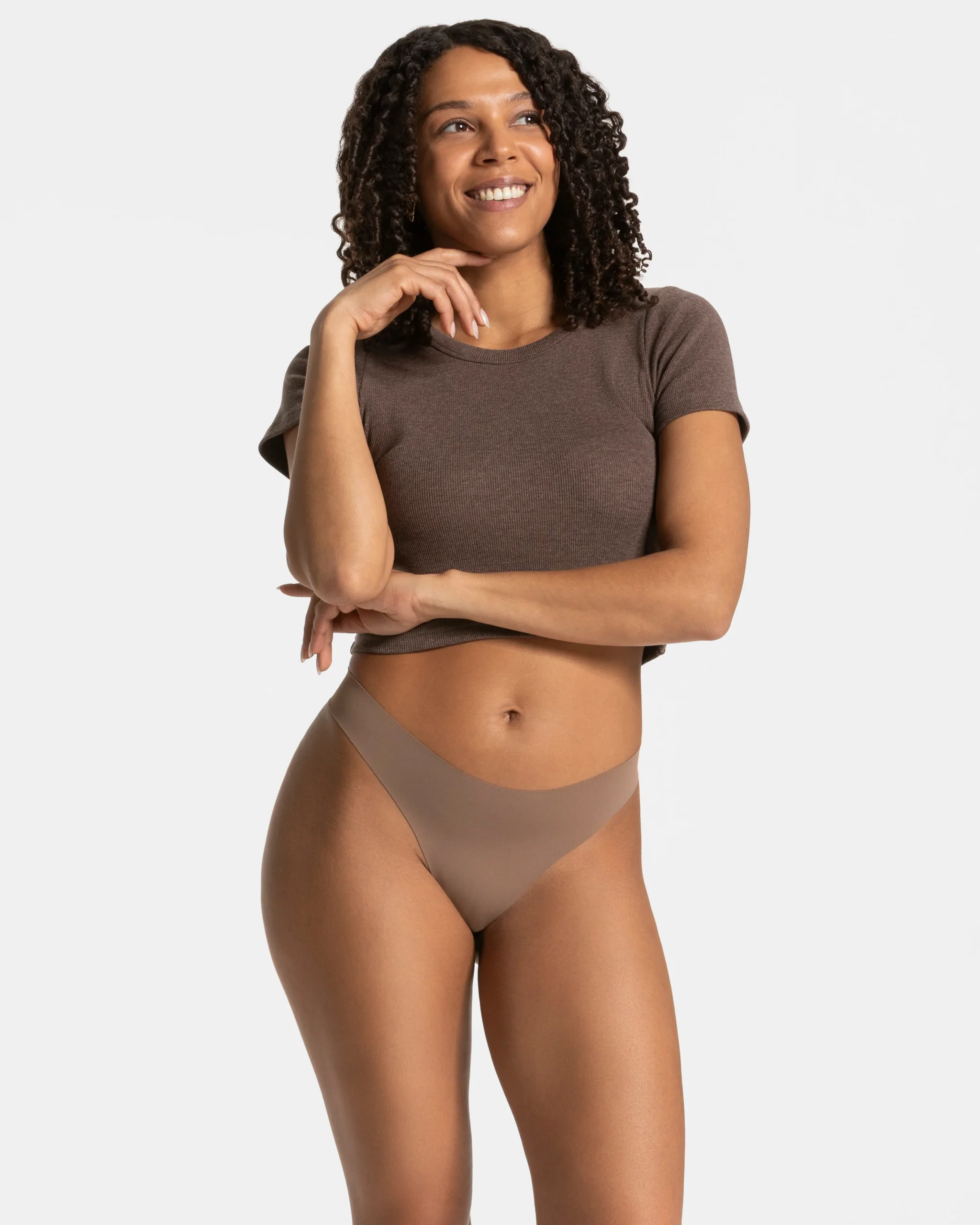 Seamless Padded Tanga (2er-Pack) "Kakao" – Image 4