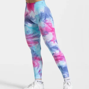 Tie Dye Scrunch Leggings "Cold"