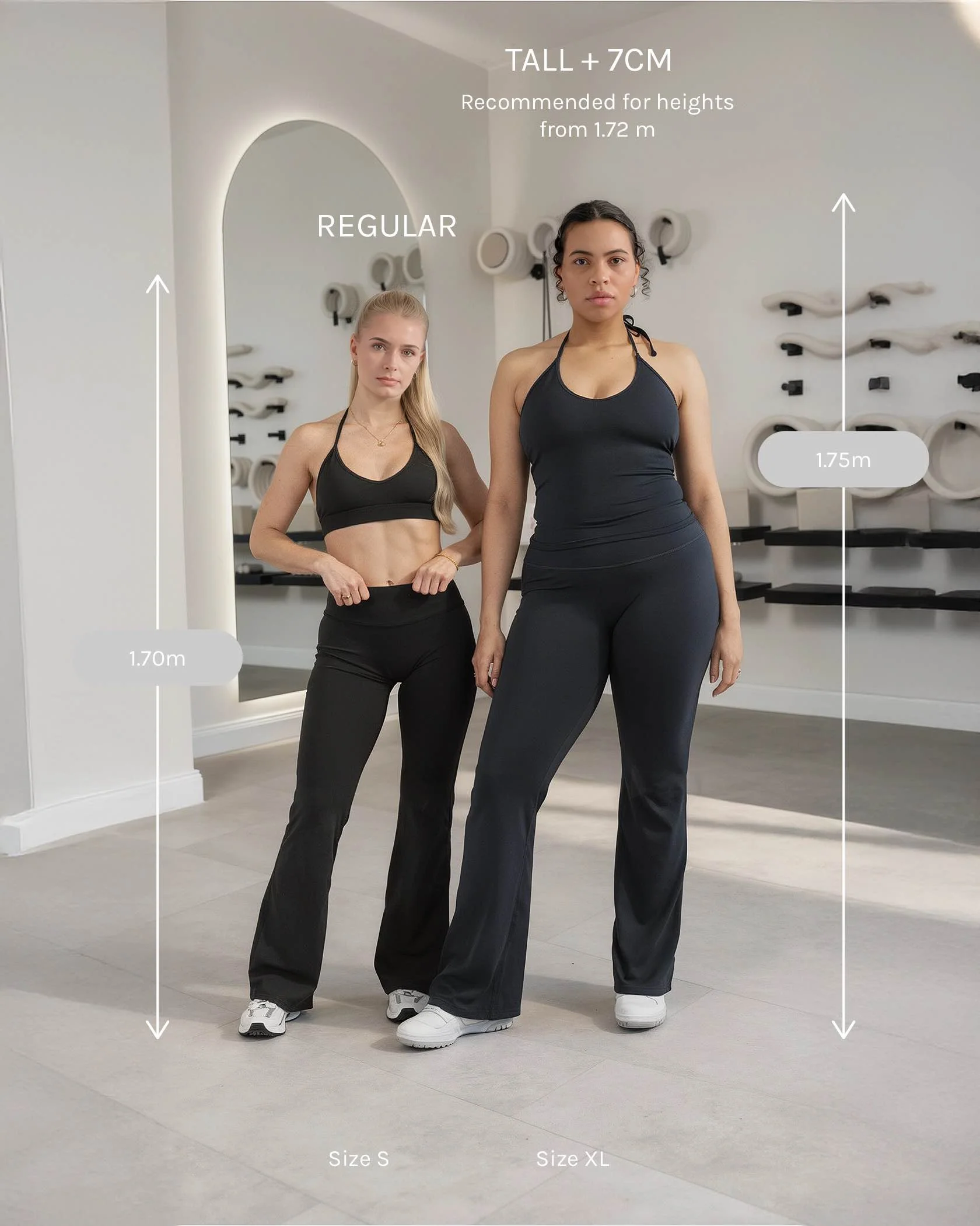 Allrounder Sculpt Scrunch Flared Leggings Regular "Schwarz" – Image 3