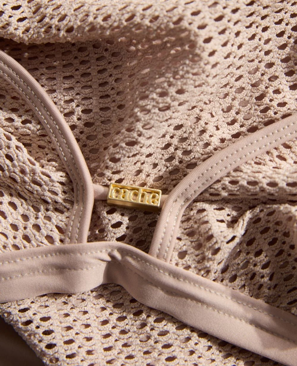 Bikini de maternité triangle Milos - Beige – Image 7