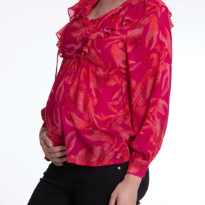 Blouse à volant Nori - Multico