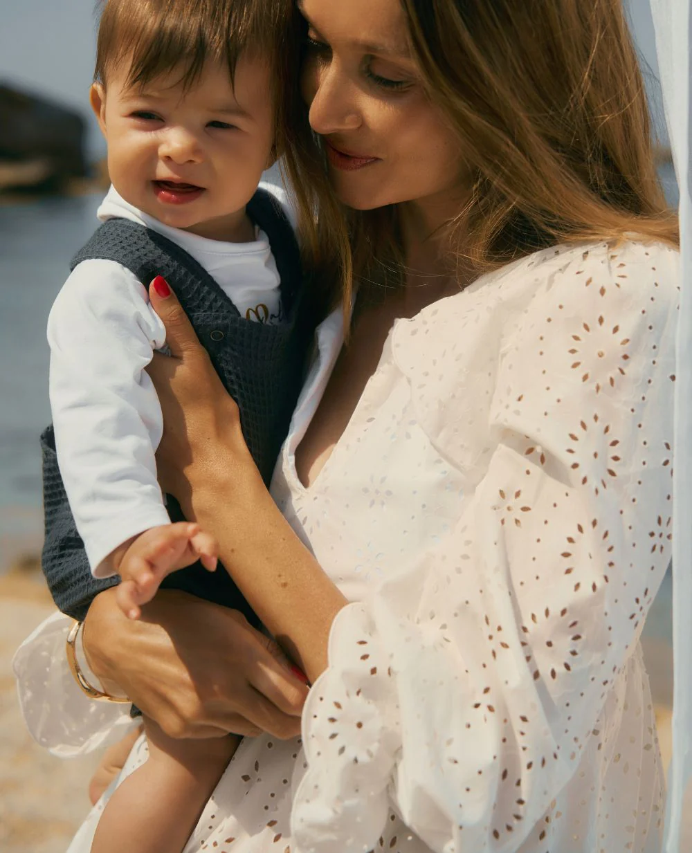 Blouse de grossesse et allaitement Clothilde - Blanc – Image 3