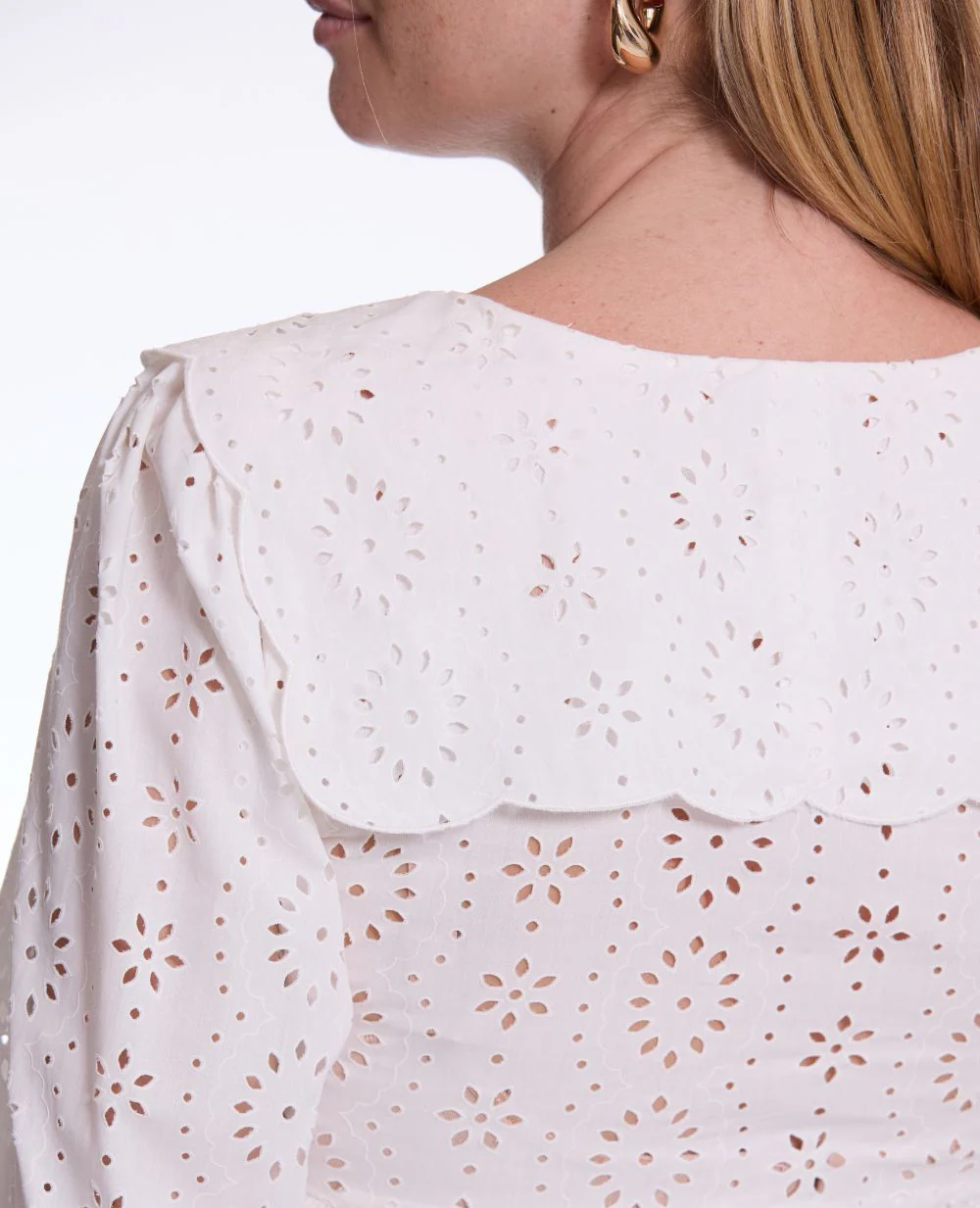 Blouse de grossesse et allaitement Clothilde - Blanc – Image 8