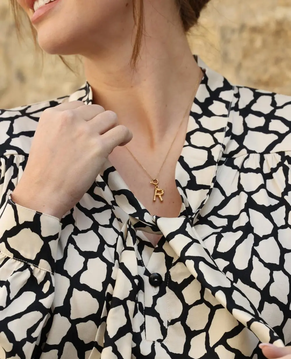 Blouse lavallière de grossesse et d'allaitement Sophie - Ivoire – Image 8