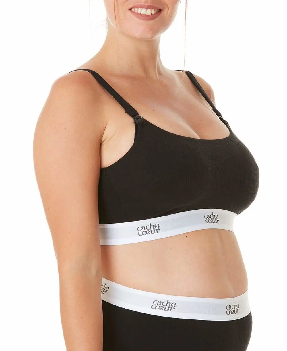 Brassière d'allaitement absorbante Bodyguard - Noir