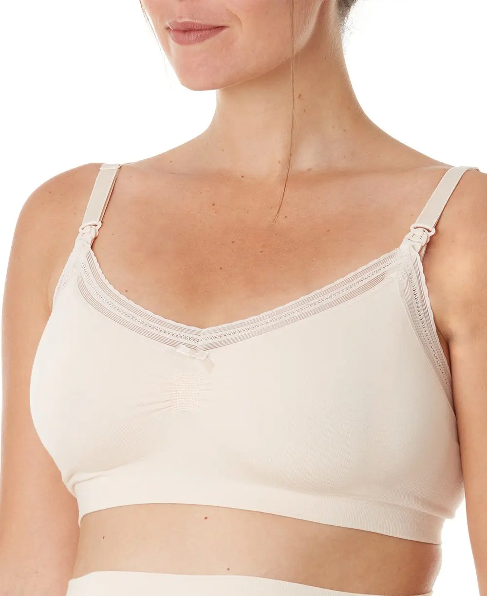 Brassière de grossesse et d'allaitement Milk - Blush – Image 6