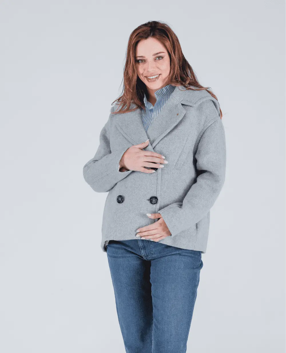 Caban de grossesse Malo - Gris – Image 7