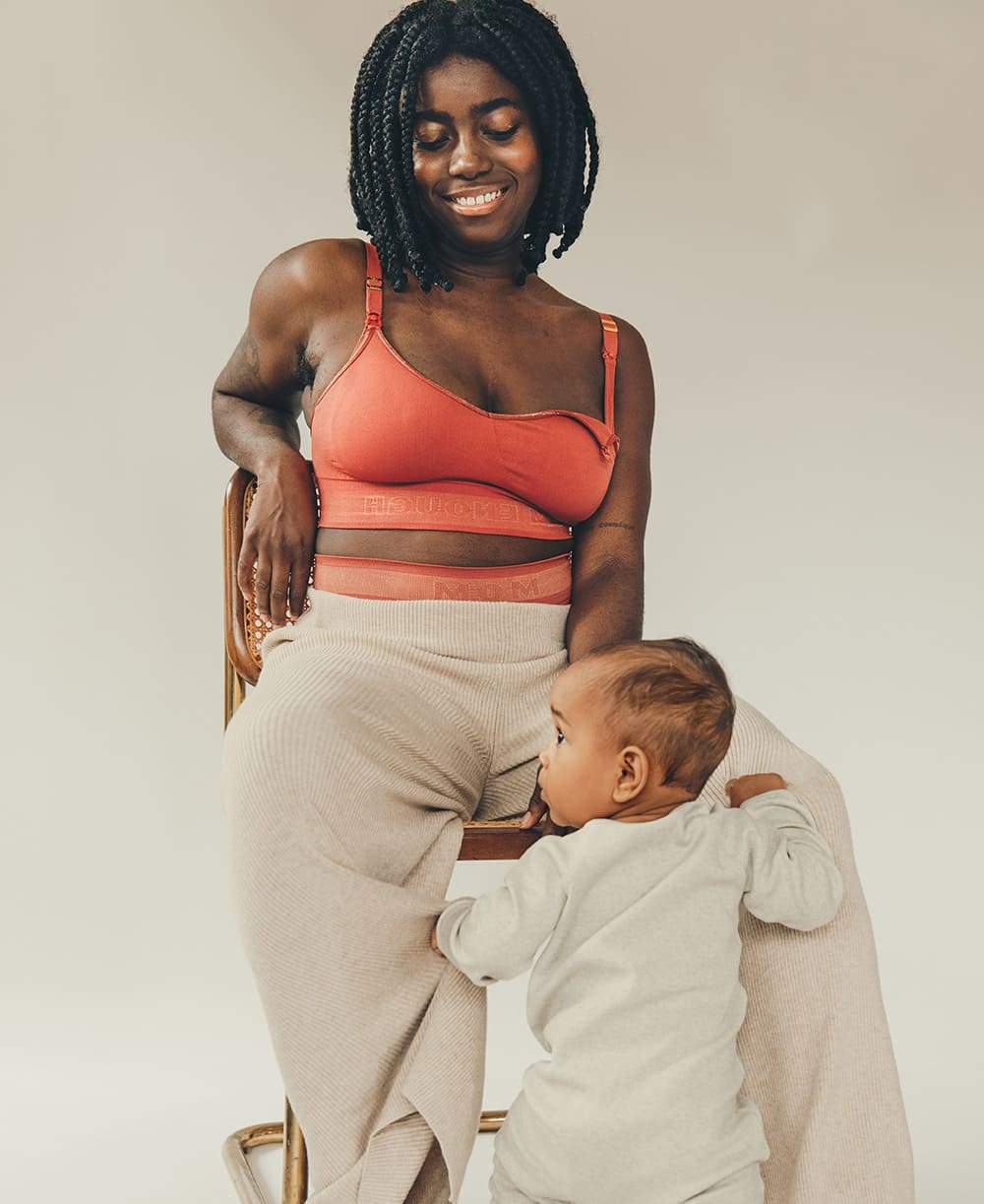 Cache Coeur x Tajine Banane : Brassière d'allaitement I'm enough - Terracota – Image 5